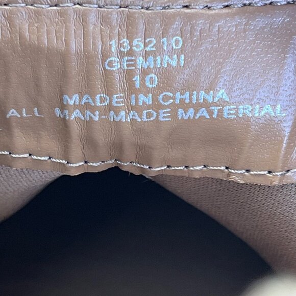 Xappeal Gemini Women’s Taupe Faux Suede Slip-On Block Heel Ankle Shoes Size 10 - Picture 6 of 8